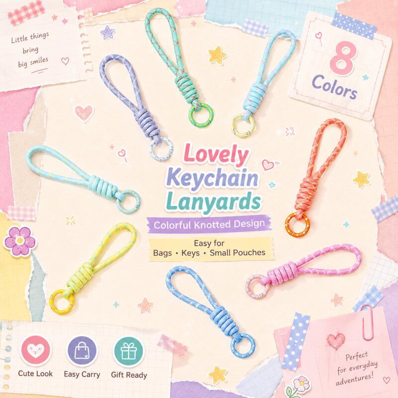 Phone Accessories For Car - 2~5pcs Colorful Braided Keychain Mobile Phone