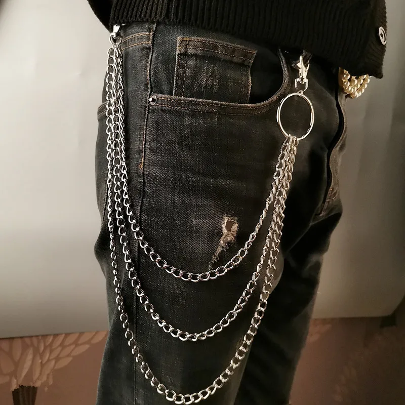 Phone Accessories Hanger - Layer Metal Belt Chain Punk Hook
