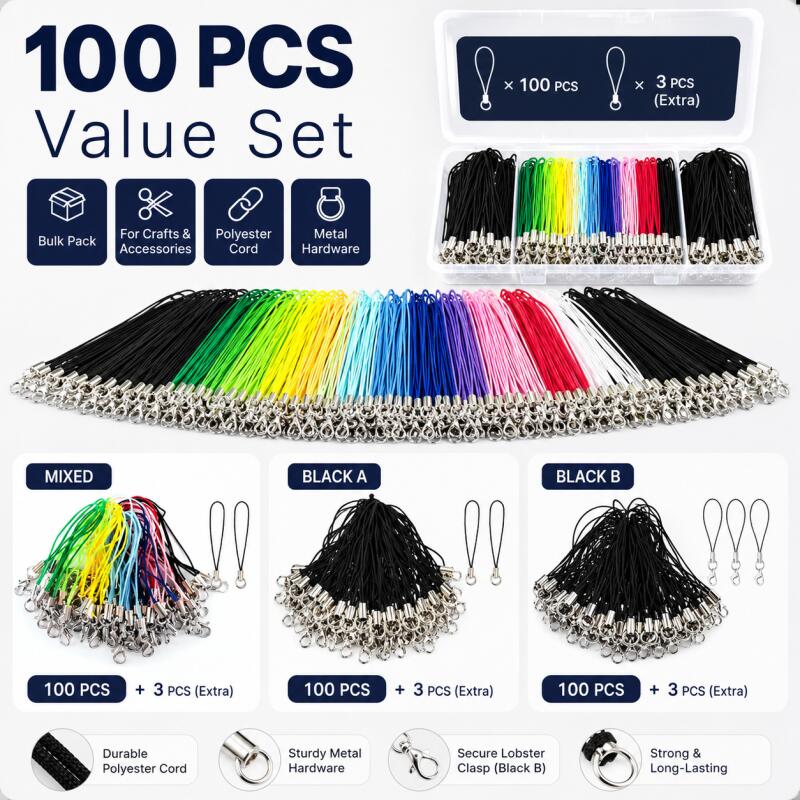 Phone Accessories Hanger - 100pcs Lanyard Lariat Cords Lobster HYun