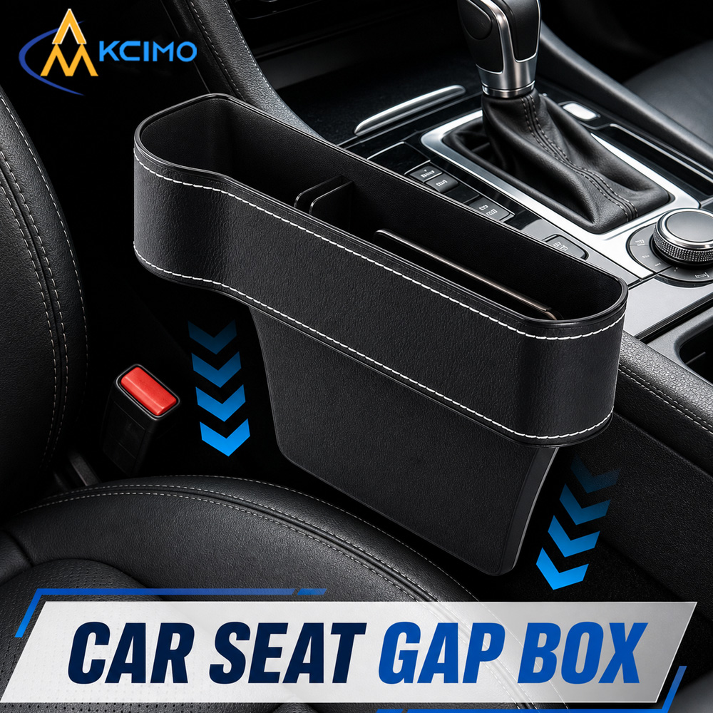 Phone Accessories For Car - 1Pc Premium Leather Car Seat Gap