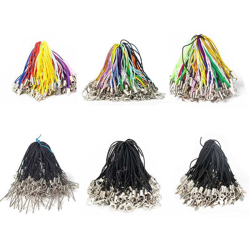 Phone Accessories Hanger - Mixed 100pcs/lot Thread Cord Key holder