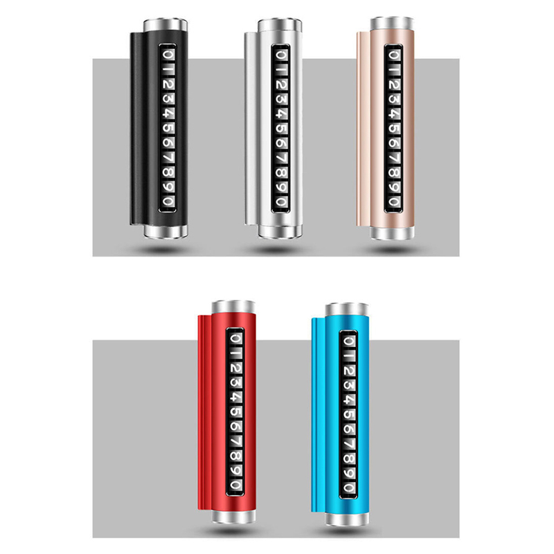 Phone Accessories For Car - Metal Car Temporary Parking Card Rotate