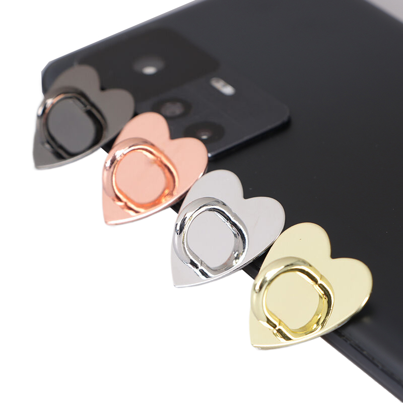 Phone Accessories Hanger - Heart Shaped Buckle Phone Case Alloy