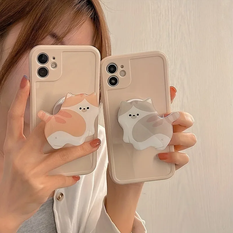 Korean Cute Cartoon Kitten Acr - Pop Socket Grip 评论和价格