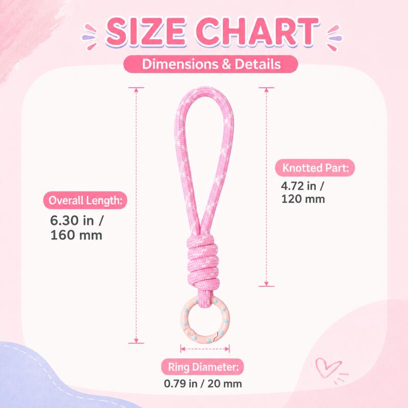 2~5pcs Colorful Braided Keycha - Phone Accessories For Car 评论和价格