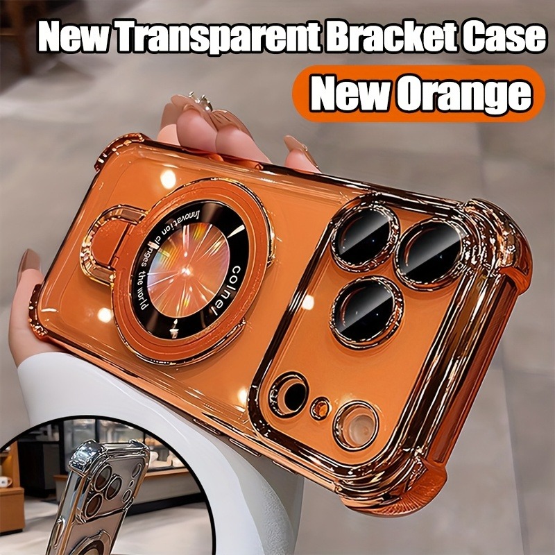 Luxury Clear  Plating Phone Ca - Phone Accessories Ring Holder 评论和价格