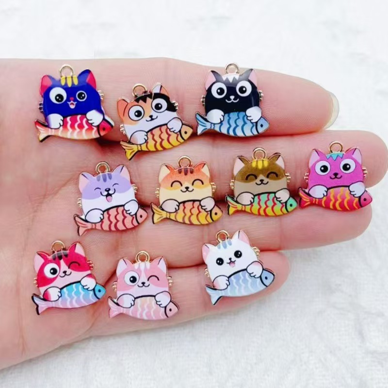 10pcs cross-border cartoon cut - Phone Accessories Diy 评论和价格