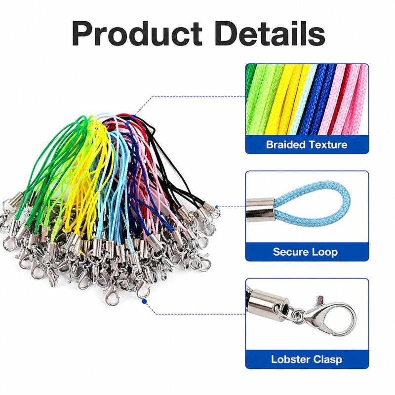 100pcs Lanyard Lariat Cords Lo - Phone Accessories Hanger 评论和价格