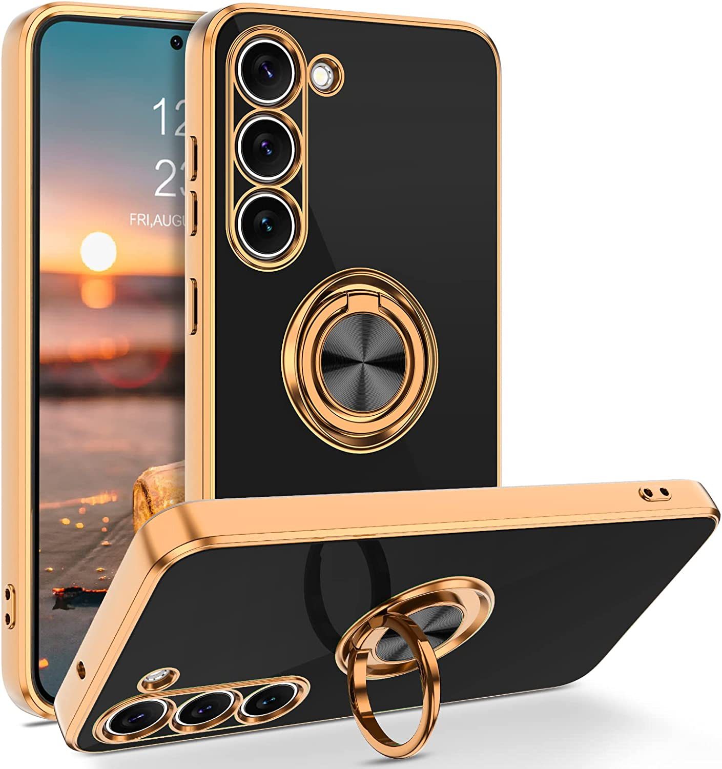 Luxury Plating Magnetic 360°Ri - Phone Accessories Ring Holder 评论和价格